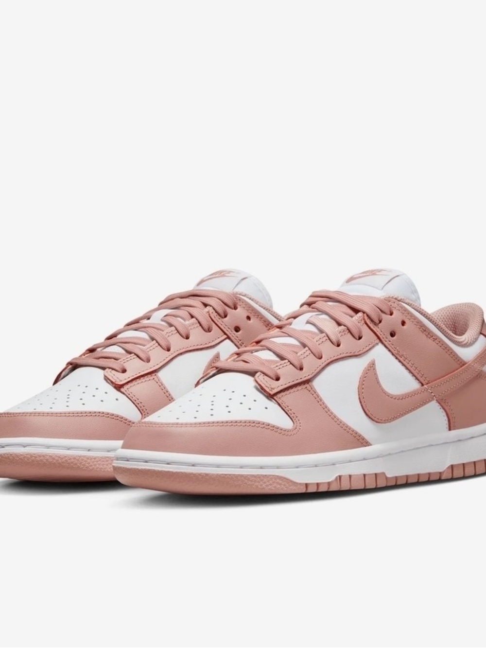 Nike Women's Dunk Low Pink/White Casual Sneakers Size US 8.5